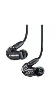 SHURE SE215 In-ear Detachable Professional Sound Isolating Headphones - Black - Picture 1 of 7