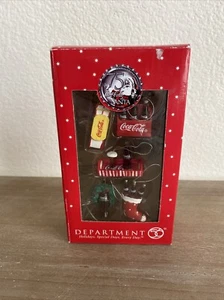 Coca-Cola Christmas Ornaments 75th Anniversary ,Set 5, Dept.56, 2006 NIB - Picture 1 of 4