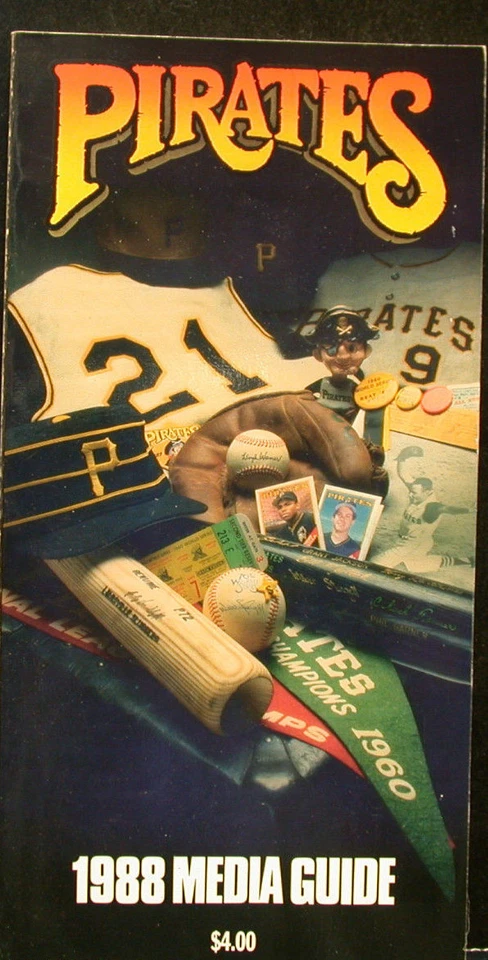 1988 Pittsburgh Pirates Official Media Press Guide, 191 Pages of Facts and Fun!  - Image 1 of 1