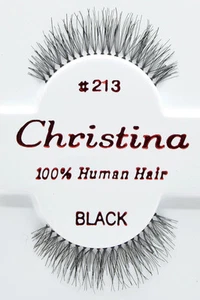 Christina #213 6,12 Pairs 100% Human Hair False Eyelashes - Picture 1 of 1