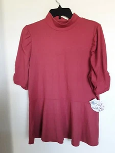 Love & Joy Tunika mit Schößchen und Ellbogenärmeln Gr. 2X leicht NEU - Bild 1 von 3