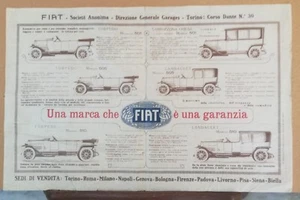 Manifest Advertising Fiat 501-505-510 Card India - About 1925 Automobilia - Picture 1 of 3