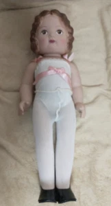 Vintage DAISY KINGDOM PANSY 18" Puppe brünett braune Augen Camisole 1998 NEU - Bild 1 von 2