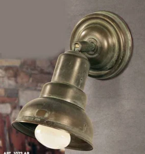 MORETTI LUCE FARETTO OTTONE ANTICATO 1072 AR E27 - Foto 1 di 3