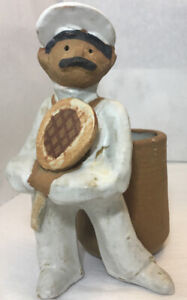 Figurine vintage Metlox Poppet California Pottery « joueur de tennis Elliot »