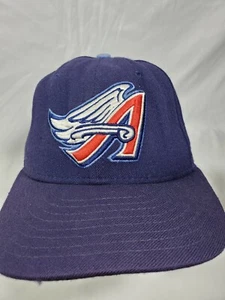 Vintage 90s Anaheim Angels 6 5/8 Fitted Hat Cap New Era Los Angeles California - Picture 1 of 6