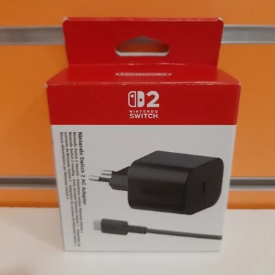 Alimentatore AC Originale per Nintendo Switch 2 NUOVO SIGILLATO - Immagine 1 di 2