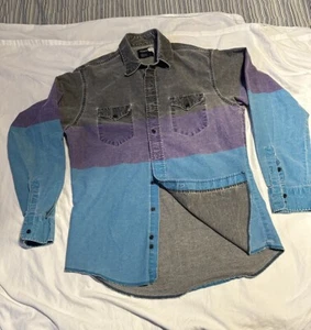 Vtg Wrangler Brushpopper Shirt Mens Large 16 1/2 X 36 - Picture 1 of 7