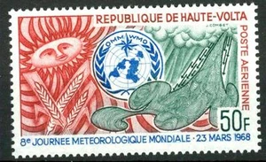 ALTO VOLTA (BURKINA FASO) - PA - 1969 - 8° giornata metereologica mondiale - Imagen 1 de 1