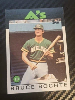 1986 Topps - Bruce Bochte #378 Oakland Athletics  - Image 1 of 2