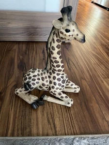 Large 13"T Resin Giraffe laying Down Figurine 10”Lx7”w Home Decor Baby Jungle - Picture 1 of 9