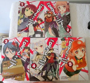VOL. 1-5 Anime manga Books, The Devil Is a Part Timer!~VGC~SATOSHI WAGAHARA - Picture 1 of 13