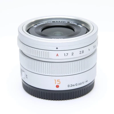 Panasonic LEICA DG SUMMILUX 15mm F/1.7 ASPH. Silver (MFT) #219 - Image 1 of 4