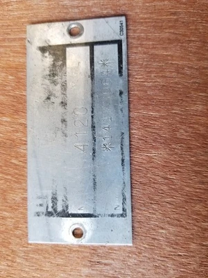 Cortacésped Case Ingersoll 4120 placa de identificación para tractor de césped (137) Foto 1 de 2