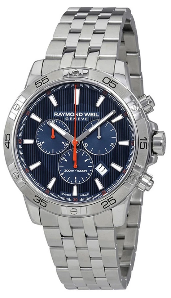 Reloj para hombre Raymond Weil Tango acero cuarzo cronógrafo esfera azul 8560-ST2-50001 Foto 1 de 1