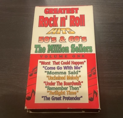 GREATEST ROCK N ROLL HITS 50'S & 60'S VOL. 2 VHS VIDEO, THE MILLION SELLERS - Image 1 of 4