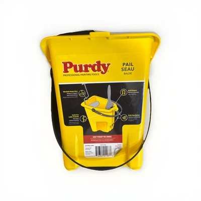 Purdy 14T921000 Amarillo 1 qt. Cubo de pintura de capacidad 9 L x 9 H x 6,5 W pulgadas Foto 1 de 3