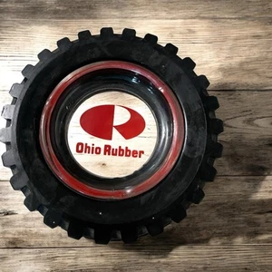 Posacenere Pneumatico Vintage Ohio Rubber Company Trinket Pubblicità 6” Raro Chiuso Anni 90 - Foto 1 di 9