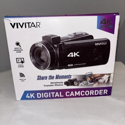 Vivitar DVR4K-BLK Compact Camcorder - Black - Image 1 of 2