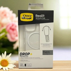 Oficial Genuino Otterbox (iPhone 16) React Collar Estuche Transparente Cubierta Magsafe - Imagen 1 de 13