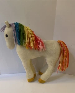 Vintage 1983 Rainbow Brite Starlite 11 Zoll Plüsch Pony Pferd Spielzeug Punze - Bild 1 von 9