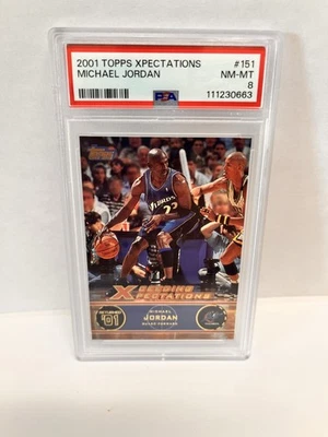 2001 topps xpectations michael jordan #151 PSA 8 - Image 1 of 2