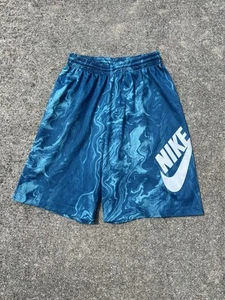 Boys Nike SB Skateboarding Mesh Athletic Shorts Water Pattern Size Youth M - Picture 1 of 7