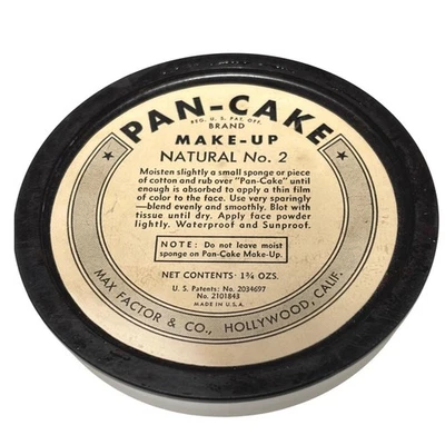 Vintage Max Factor Bakelite Pan Cake Make Up Collectors Hollywood Foundation - Image 1 of 4