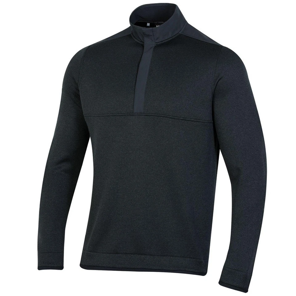 NUEVO Suéter de golf Under Armour para hombre polar medio broche negro mediano Foto 1 de 1