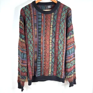 Suéter Cosby TSR L Estilo Coogi Ecléctico Granpda Retro Multicolor Años 90 De Colección EE. UU. - Imagen 1 de 8