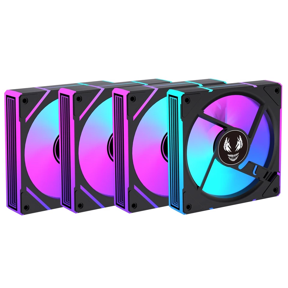 Symbiote Nova-B PC Case Cooling ARGB Fans X3-X10 120mm Cooling Kit + RGB Remote - Image 1 of 4