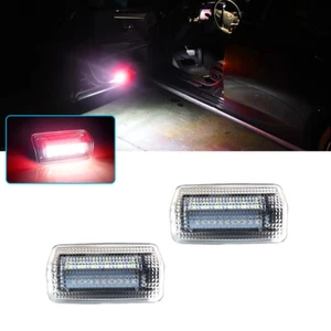 2 PIEZAS luces LED de puerta escalón de cortesía para Lexus y Toyota y Subaru BRZ blancas + rojas - Imagen 1 de 10