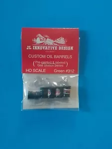 ho scale JL innovatives Design maßgeschneidert 5 grüne Ölfässer #312 - Bild 1 von 2
