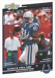 2004 Score Football Scorecard #137 Marcus Pollard /625