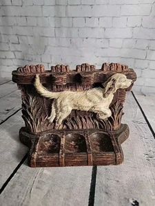 SWANK USA Vintage Tobacco Pipe Holder Retriever Spaniel Dog 1930s-40s - Picture 1 of 6