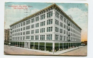 Postcard Los Angeles CA HAMBURGERS Big White Store Department Store 1909 - Picture 1 of 2