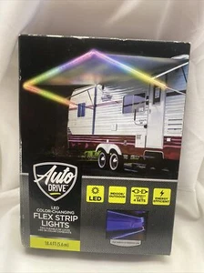 NEW Auto Drive LED Color Changing Flex Strip Lights 18.4 Feet RV Camper Outdoors - Picture 1 of 2
