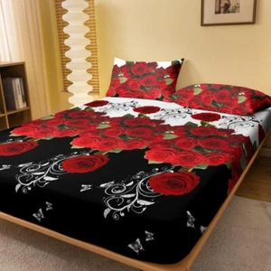 Colcha Algodón Flor Multicolor Moderna Sólida Romántica Lavable a Máquina Decoración - Imagen 1 de 24