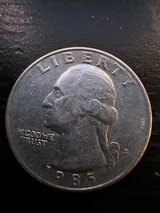 1985-D 25C Washington Quarter - Bild 1 von 2