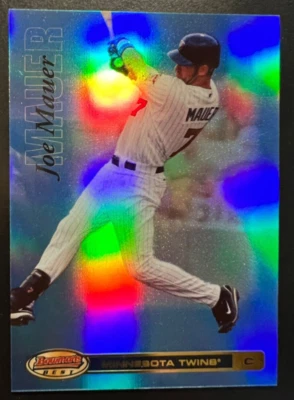 2007 Bowman's Best Blue #6 Joe Mauer #'d 50/99 Twins - Image 1 of 2