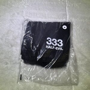 333 Half Evil Black Dyed Logo Shorts Size 30 Medium Brand New Sealed Street Wear