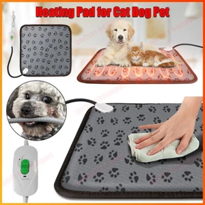 Adjustable Heating Pad for Cat Dog Pet Electric Heater Mat Warmer Bed Waterproof - Picture 1 of 12