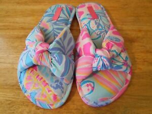 lilly pulitzer slippers size l/xl