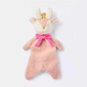 Cloud Island Plush Pink Deer Reindeer Pink Scarf Security Blanket Lovey Baby Toy - Picture 1 of 5