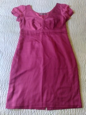 Vestido Boden Edición Limitada Manga Corta Seda Talla, 10 Fuscia Fantasy Foto 1 de 4