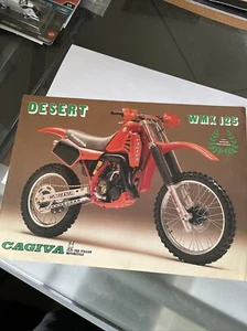 Cagiva WMX 125 Desert Brochure 1986 Or ‘87 Single Sheet Two Sided Rare Exotic!!! - Bild 1 von 6