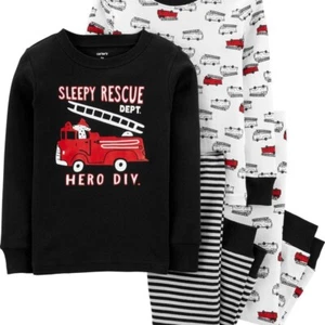 Toddler Boys CARTER'S 4-Piece Pajama Sets Long Sleeve Snug Fit Size 2T NWT - Picture 1 of 9