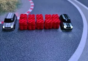 Pila de neumáticos rojo 1:76 10 juego para turbo racing u otro mini - Imagen 1 de 1