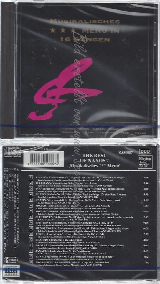 CD-NM-SEALED-VARIOUS UND VARIOUS -KOMPONIST- -1997- -- NAXOS-SAMPLER VOL 7 - Bild 1 von 1