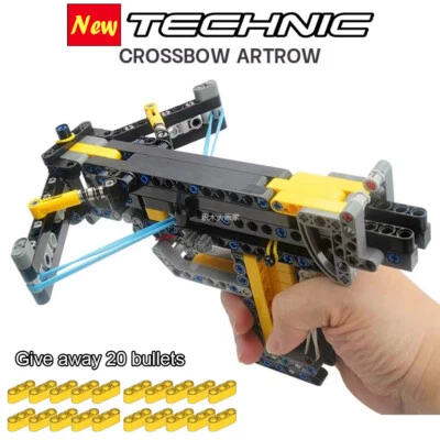 Technic DIY MOC Crossbow Arrow Weapon Building Toys For LEGO Blocks With Bullets - Image 1 of 4